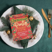 Kleurrijke retro moderne kerst botanische kaart