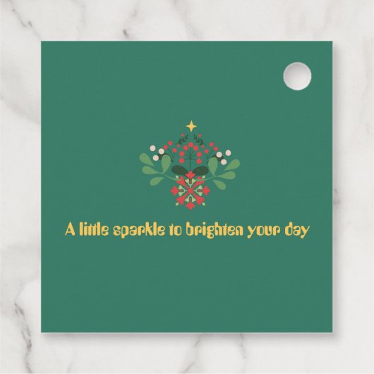 Kleurrijke retro moderne kerstfeestuitnodiging bedankjes labels (Achterkant)