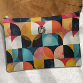 Kleurrijke Retro Monogram Kunst, Geometrisch Patro Etui