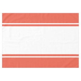 Kleurrijke Retro Oranje Wide Racing Stripe Tafelkleed