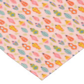 Kleurrijke Retro Ornamenten Kerstpatroon Tafelkleed (Gekanteld)