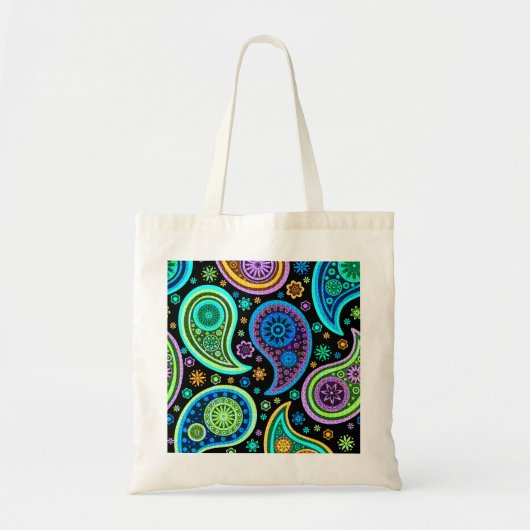 Kleurrijke Retro Paisley Pattern2.0 Tote Bag (Voorkant)