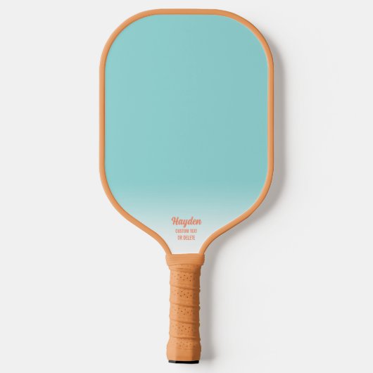 Kleurrijke retro Pastel Stripes - Aangepaste tekst Pickleball Paddle (Achterkant)