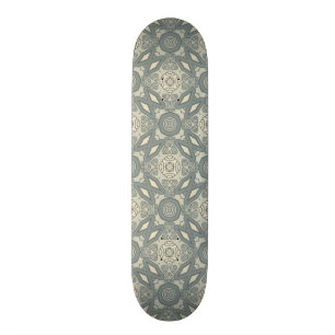 Kleurrijke retro patroon achtergrond 5 persoonlijk skateboard