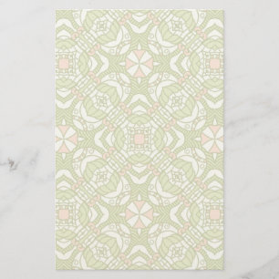 Kleurrijke retro patroonachtergrond 2 briefpapier