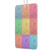 Kleurrijke Retro Pop Art Custom Dog Pet Photo Grid Luchtverfrisser (Links)