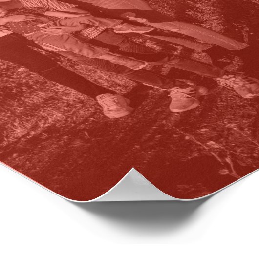 Kleurrijke Retro Pop Art Family Custom Photo Grid Poster (Hoek)