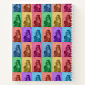 Kleurrijke Retro Pop Art Modern Custom Photo Grid Notitieboek (Achterkant)