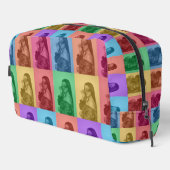 Kleurrijke Retro Pop Art Modern Custom Photo Grid Toilettasje (Rechterhoek)