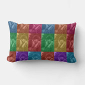 Kleurrijke Retro Pop Art Trouwfoto Raster Kussen (Voorkant)