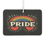 Kleurrijke Retro PRIDE Regenboog Luchtverfrisser (Achterkant)