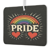 Kleurrijke Retro PRIDE Regenboog Luchtverfrisser (Links)