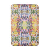 Kleurrijke retro psychedelische caleidoscoop Abstr Badmat (Voorkant Verticaal)