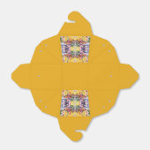 Kleurrijke retro psychedelische caleidoscoop Abstr Bedankdoosjes (Uitgevouwen)