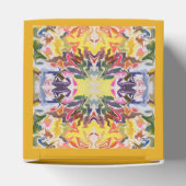 Kleurrijke retro psychedelische caleidoscoop Abstr Bedankdoosjes (Bovenkant)