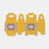 Kleurrijke retro psychedelische caleidoscoop Abstr Bedankdoosjes (Uitgevouwen)