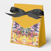 Kleurrijke retro psychedelische caleidoscoop Abstr Bedankdoosjes (Voorkant Zijde)