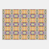 Kleurrijke retro psychedelische caleidoscoop Abstr Inpakpapier Vel (Voorkant)