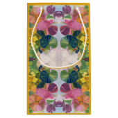 Kleurrijke retro psychedelische caleidoscoop Abstr Klein Cadeauzakje (Achterkant)