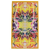 Kleurrijke retro psychedelische caleidoscoop Abstr Klein Cadeauzakje (Voorkant)