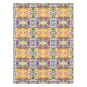 Kleurrijke retro psychedelische caleidoscoop Abstr Tafelkleed (Voorkant)