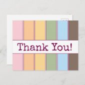 Kleurrijke Retro QR-code Zakelijk Bedankt Briefkaart (Voorkant / Achterkant)