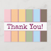 Kleurrijke Retro QR-code Zakelijk Bedankt Briefkaart (Voorkant)