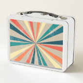 Kleurrijke Retro Rainbow Sunburst (Achterkant)