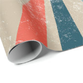 Kleurrijke Retro Rainbow Sunburst Cadeaupapier (Rol Hoek)