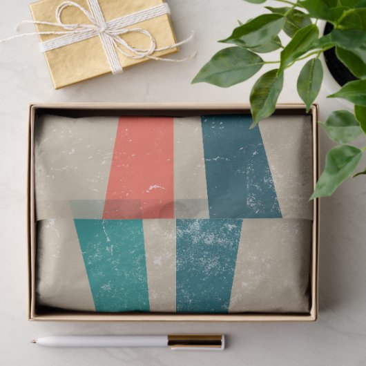 Kleurrijke Retro Rainbow Sunburst Tissuepapier (Geschenk)