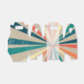 Kleurrijke Retro Regenboog Zonneuitbarsting Trouw Bedankdoosjes (Uitgevouwen)