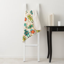 Kleurrijke Retro Robots Patroon