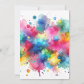 Kleurrijke Retro Roller Schaats Verjaardag Dank u Bedankkaart (Achterkant)