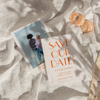 Kleurrijke Retro Schattigee Heldere Fotobruiloft