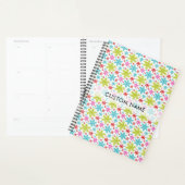 Kleurrijke Retro Sneeuwvlokken Kerstmis Aangepaste Planner (Display)