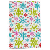 Kleurrijke Retro Sneeuwvlokken Kerstmis