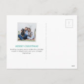 Kleurrijke Retro Stamp Stijl Kerstboom Feestdagenkaart (Achterkant)