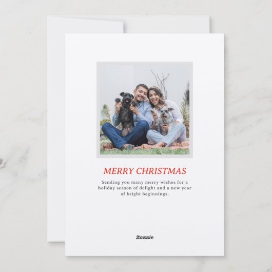 Kleurrijke retro stempel stijl rendier feestdagenkaart (Achterkant)