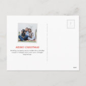 Kleurrijke retro stempel stijl rendier feestdagenkaart (Achterkant)