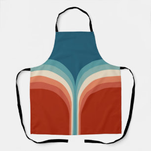 Kleurrijke Retro stijl dubbele boog decoratie Schort
