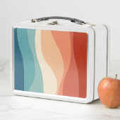 Kleurrijke retro-stijl golft decoratie (In situ)