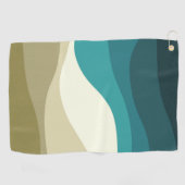 Kleurrijke retro-stijl golft decoratie golfhanddoek (Horizontaal)