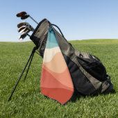 Kleurrijke retro-stijl golft decoratie golfhanddoek (Groen)