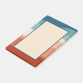 Kleurrijke retro-stijl golft decoratie post-it® notes (Schuin)