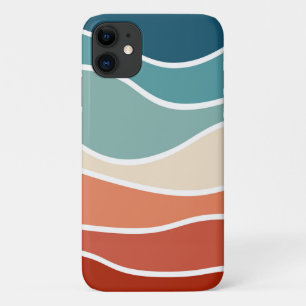 Kleurrijke retro stijl golven Case-Mate iPhone case
