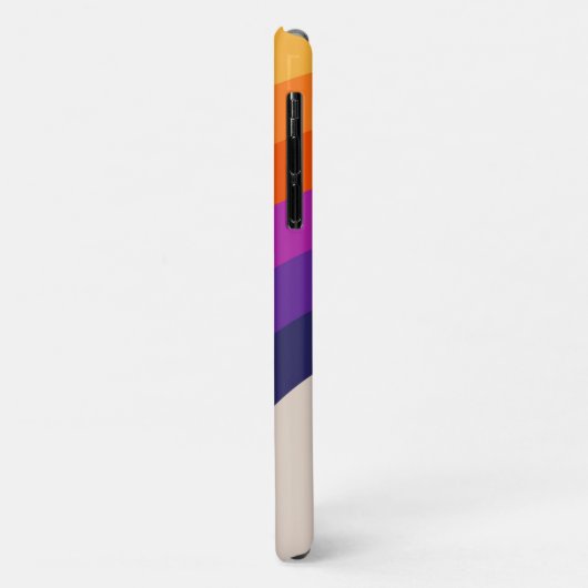 Kleurrijke retro stijl regenboog kunst Case-Mate iPhone case (Achterkant/links)