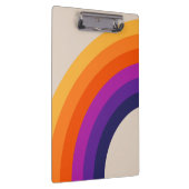 Kleurrijke retro stijl regenboog kunst klembord (Rechts)