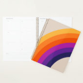 Kleurrijke retro stijl regenboog kunst planner (Display)