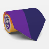 Kleurrijke retro stijl regenboog kunst stropdas (Opgerold)