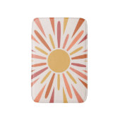 Kleurrijke retro stijl zonneschijn ontwerp badmat (Voorkant Verticaal)